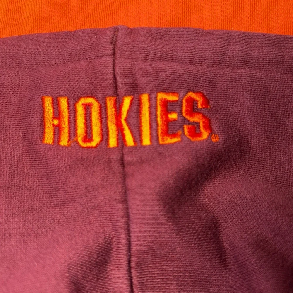 Champion Virginia Tech Hokies Hoodie – Orange & Maroon‎ – Men's Medium - Picture 3 of 11